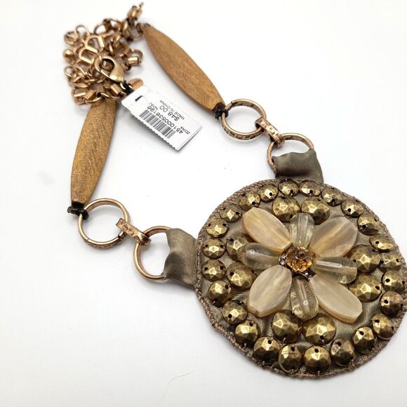 Chico's Large Pendant Necklace, Book Chain, NWT, 24" - Picture 11 of 11